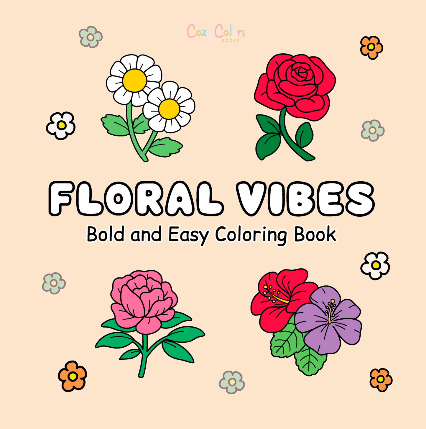Floral Coloring Book for Adults