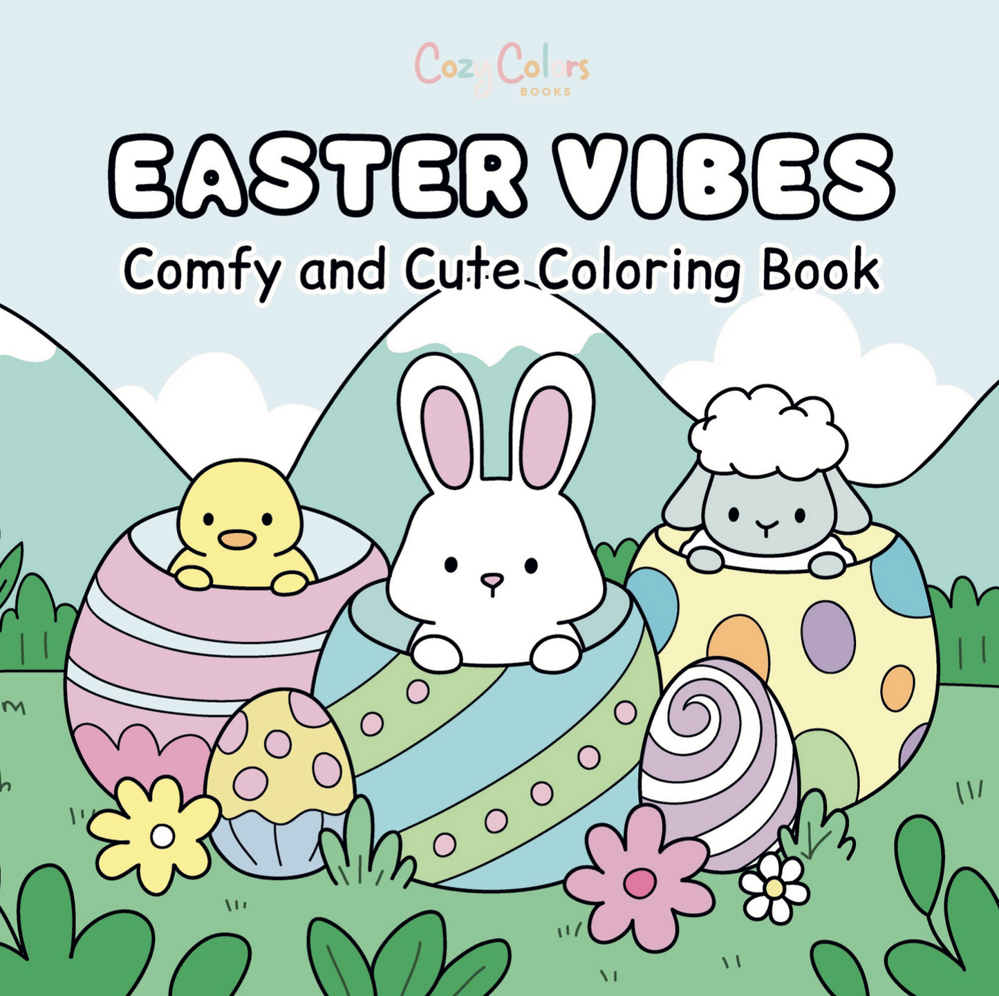 Easter Vibes Printable Coloring Pages